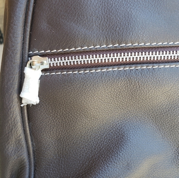 Biacci Brown Leather backpack purse NWT - Picture 8 of 11